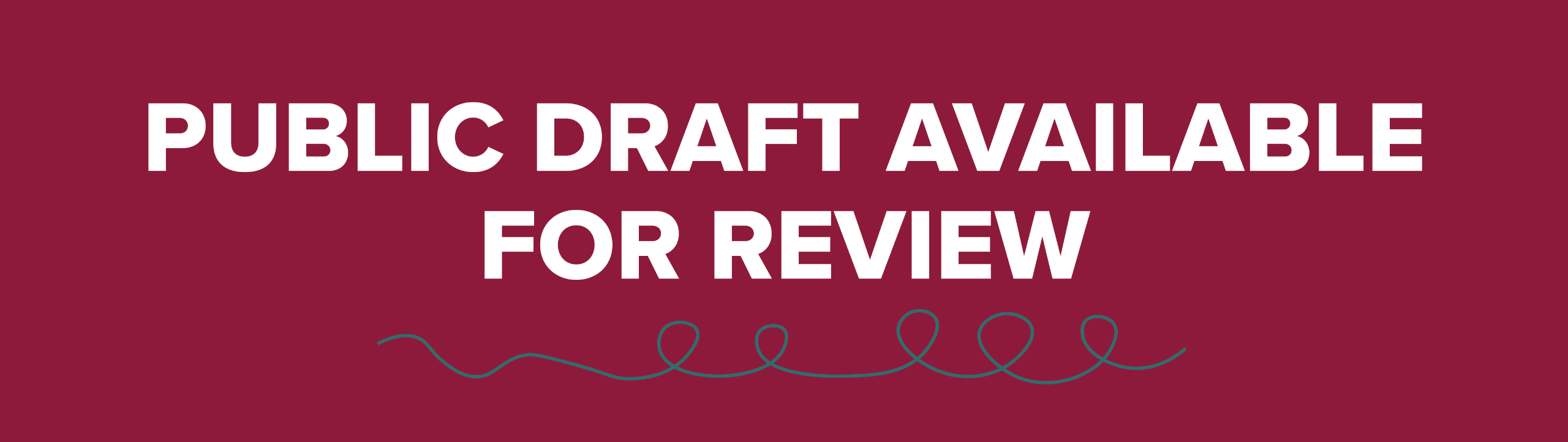 Public Draft Announcement