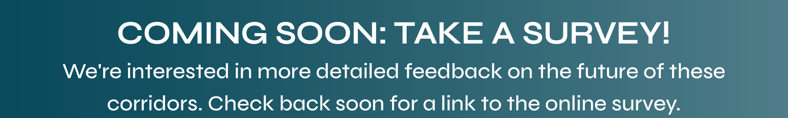 Survey Coming Soon